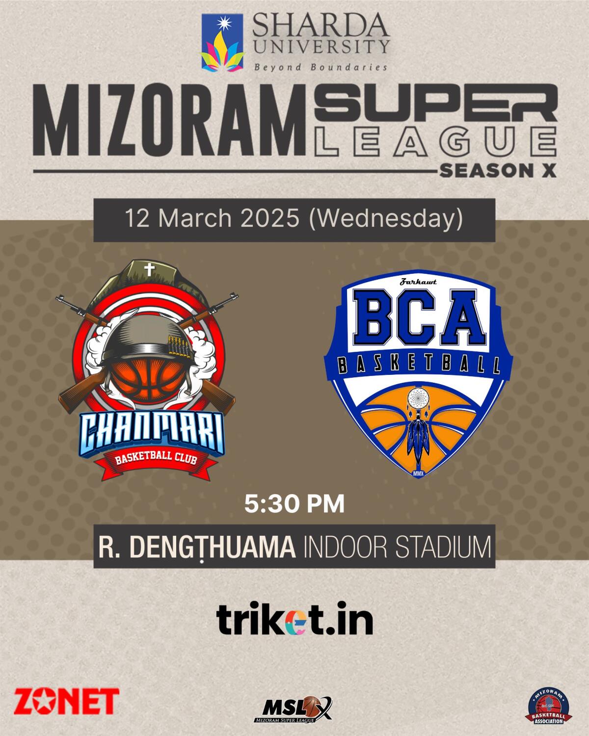 MSL Season X | Chanmari BC V Zarkawt BCA